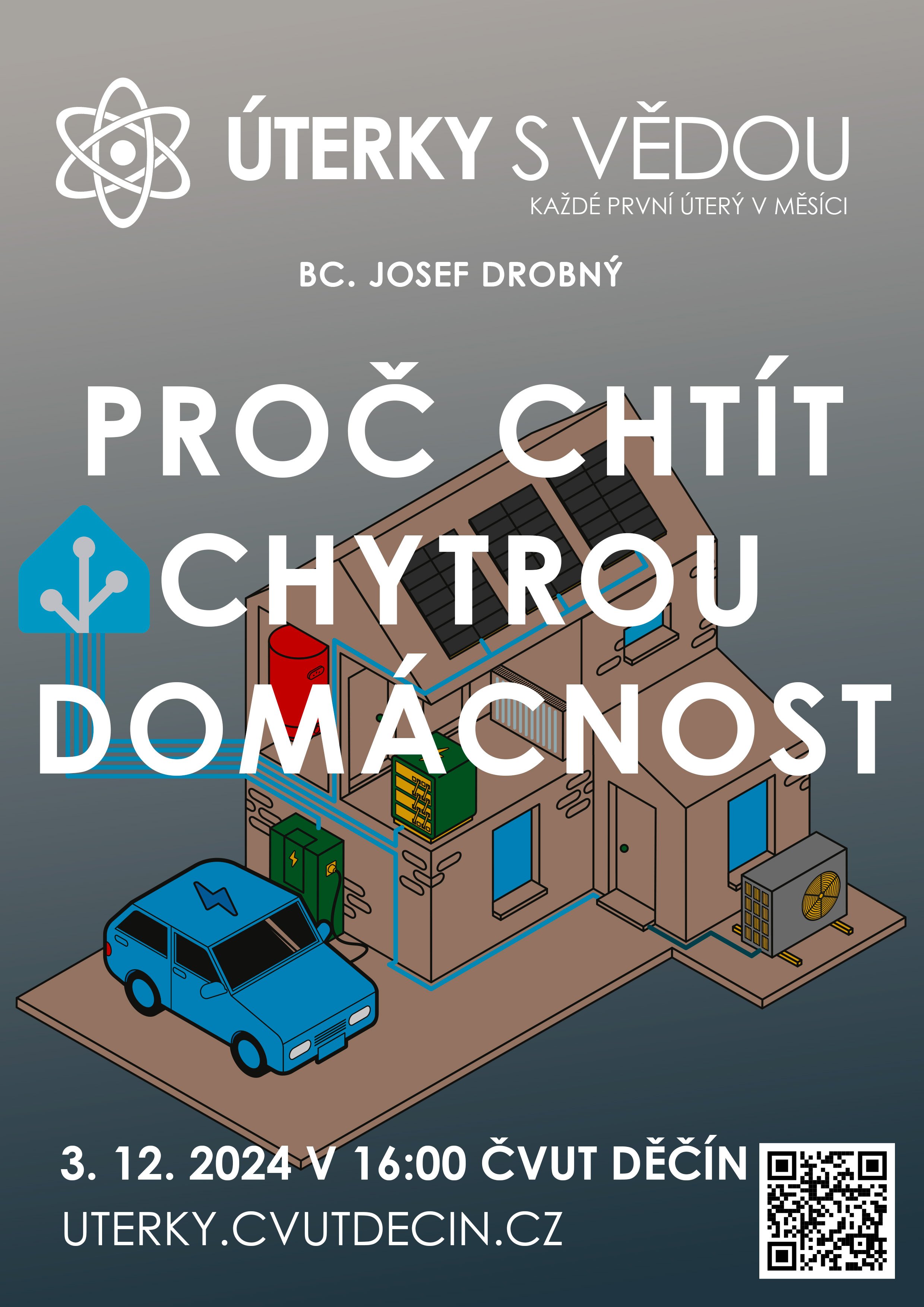 Leták přednášky Proč chtít chytrou domácnost